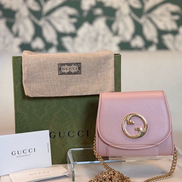 Gucci Handbags - Gucci Blush Pink Mini Blondie Bag NEW Full Inclusion!